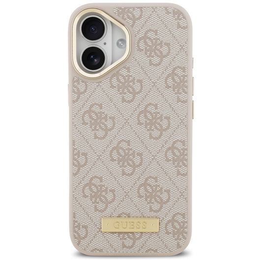 Θήκη MagSafe για Apple iPhone 17, Guess, 4G Logo Plate, Ροζ
