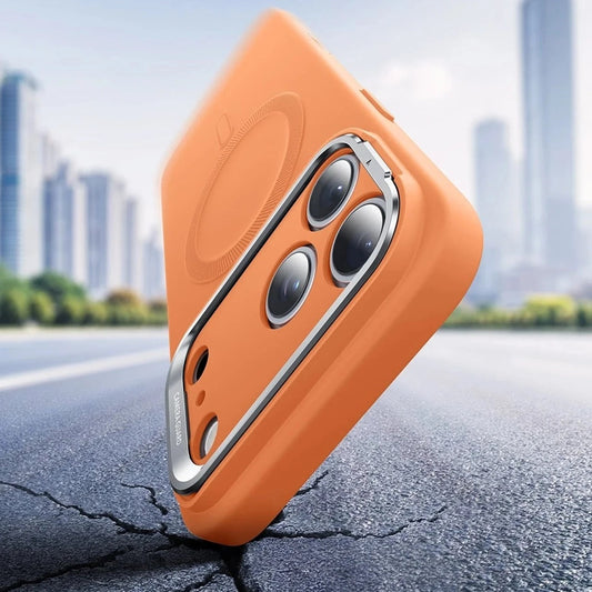 MagSafe Case for Apple iPhone 17 Pro, ESR, Cloud Soft Kickstand, Orange