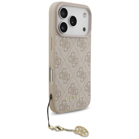 MagSafe Case for Apple iPhone 17 Pro, Guess, 4G Charm Cradle, Pink