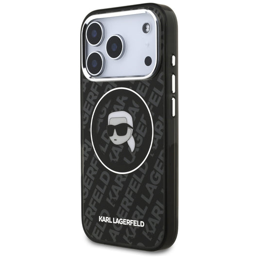 Θήκη MagSafe για Apple iPhone 17 Pro, Karl Lagerfeld, IML Karl`s Head, Μαύρη