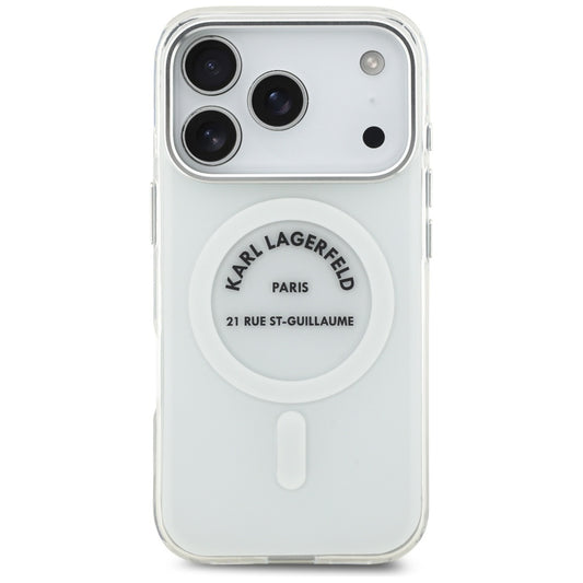 Θήκη MagSafe για Apple iPhone 17 Pro, Karl Lagerfeld, IML Logo RSG, Διαφανής
