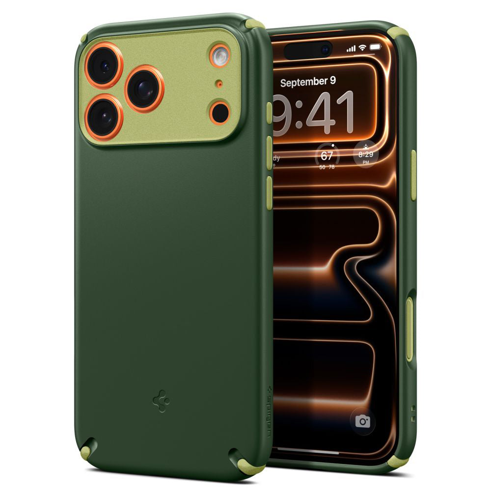 MagSafe Case for Apple iPhone 17 Pro Max, Spigen, Caseology Nano Pop Hybrid, Green ACS11148