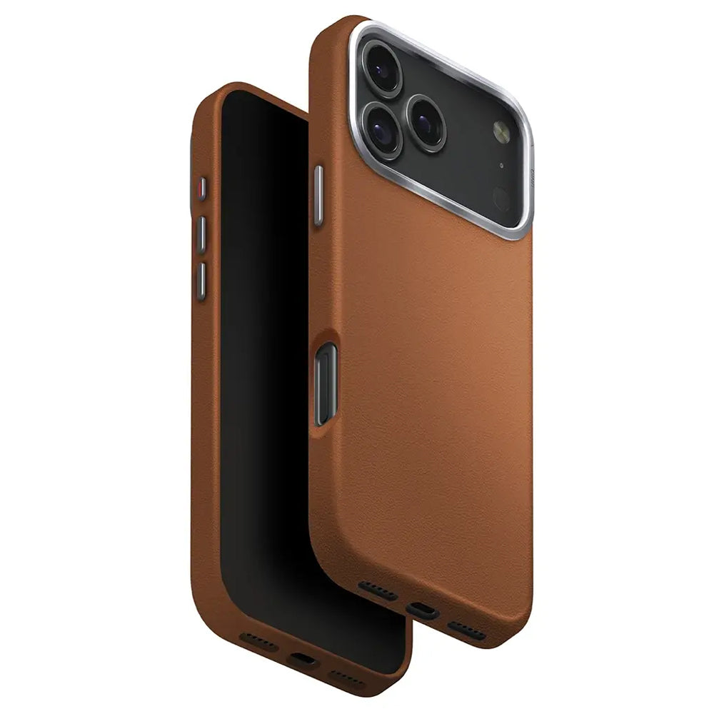 MagSafe Case for Apple iPhone 17 Pro Max, UNIQ, Lyden Leatherette, Brown