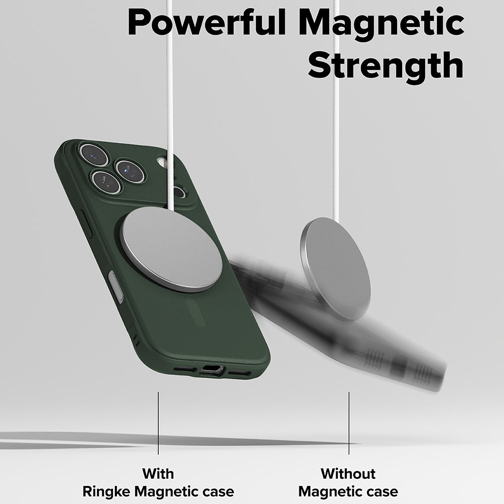 MagSafe Case for Apple iPhone 17 Pro, Ringke, Onyx, Dark Green