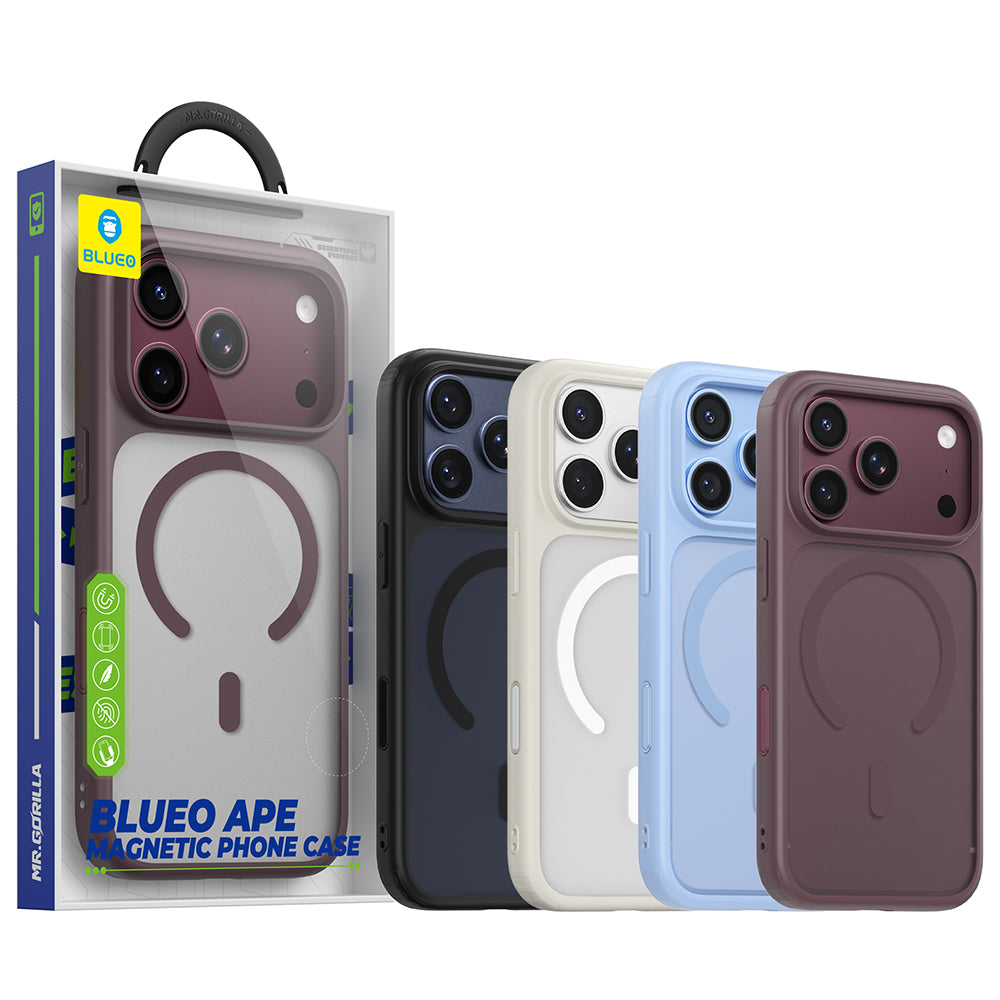 Θήκη MagSafe για Apple iPhone 18 Pro / 17 Pro, Blueo, APE Anti-Drop, Γκρι