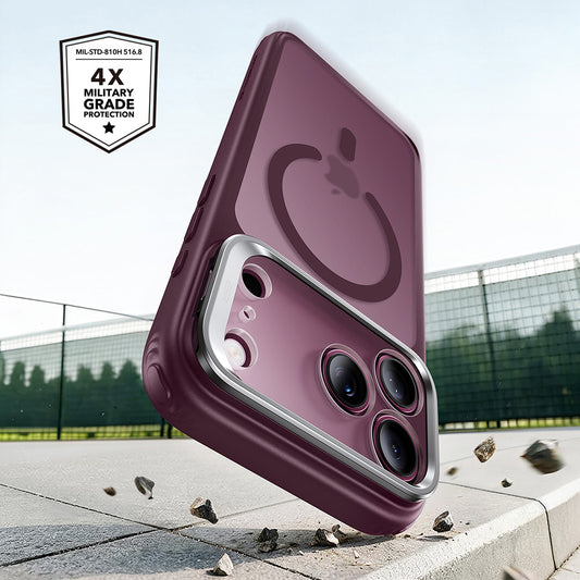 Θήκη MagSafe για Apple iPhone 18 Pro / 17 Pro, ESR, Classic Hybrid Kickstand, Σκούρο Βυσσινί Ματ