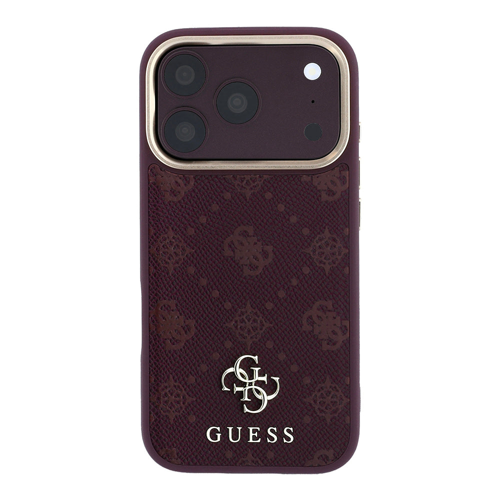 Θήκη MagSafe για Apple iPhone 18 Pro / 17 Pro, Guess, Peony 4G Small Logo, Βυσσινί