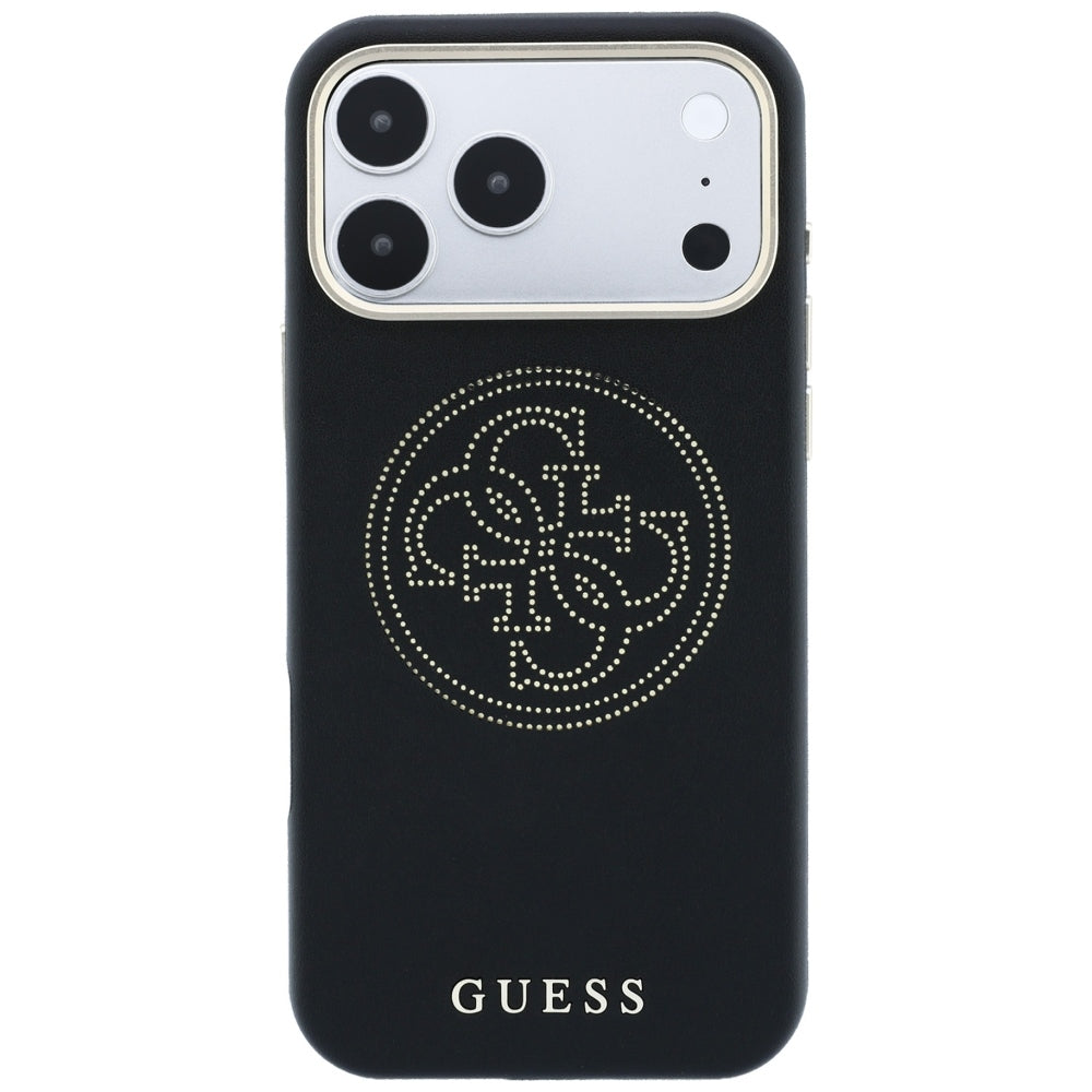Θήκη MagSafe για Apple iPhone 18 Pro / 17 Pro, Guess, Διάτρητη 4G, Μαύρη