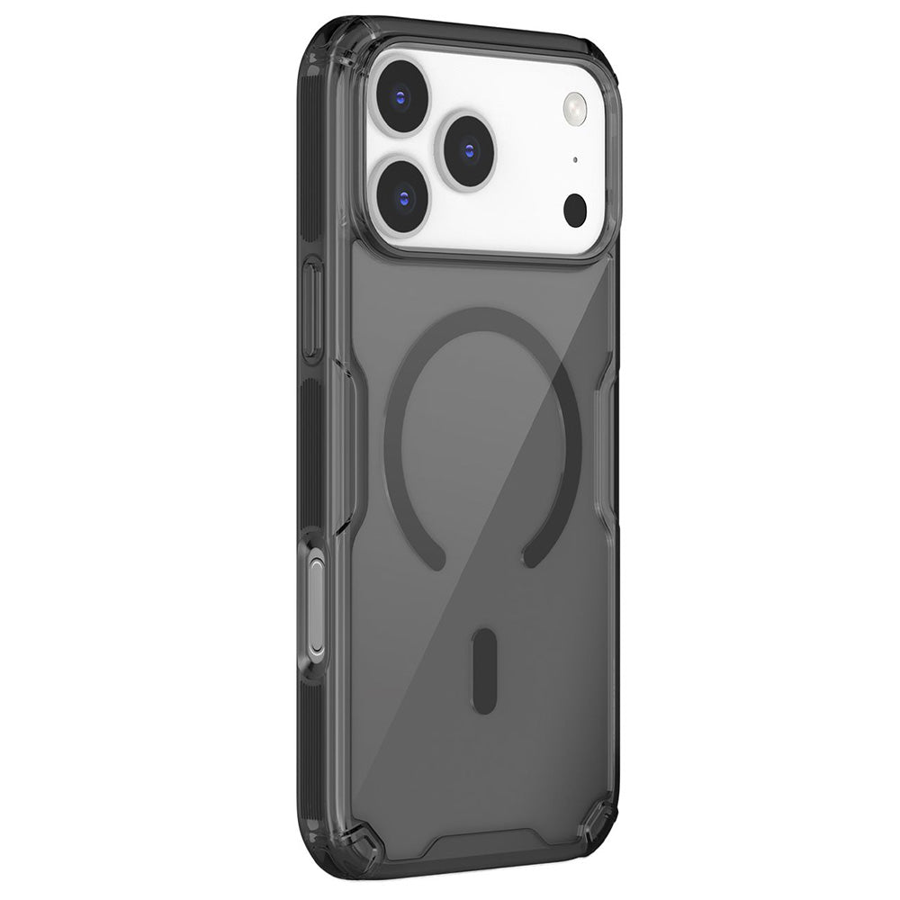 Θήκη MagSafe για Apple iPhone 18 Pro / 17 Pro, Nillkin, Nature Pro, Μαύρη Διαφανής