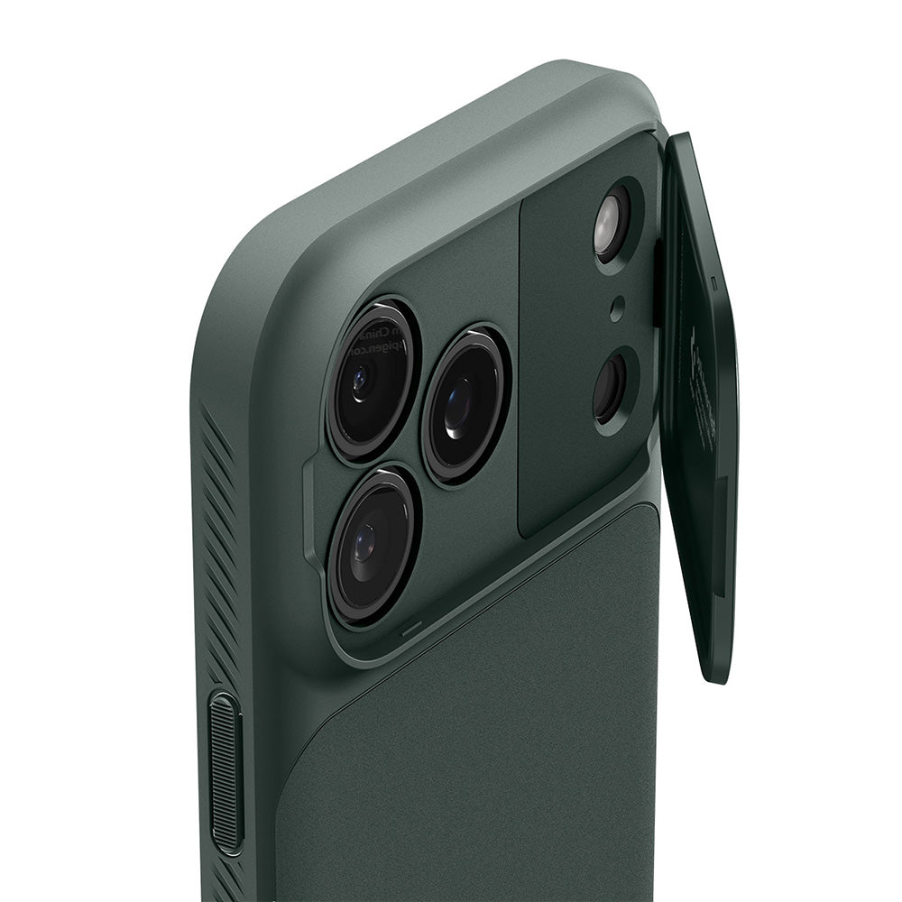 Θήκη MagSafe για Apple iPhone 18 Pro / 17 Pro, Spigen, Optik Armor, Πράσινο ACS09954