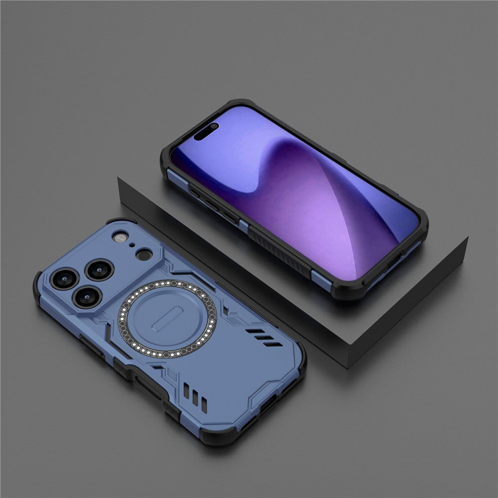 MagSafe Case for Apple iPhone 18 Pro / 17 Pro, Techsuit, ArmorMag, Blue