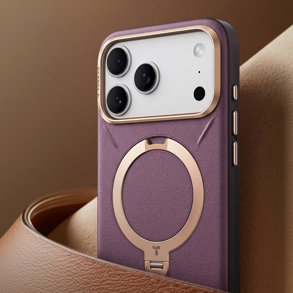 Θήκη MagSafe για Apple iPhone 18 Pro / 17 Pro, Torras, QPRO Leather, Καφέ