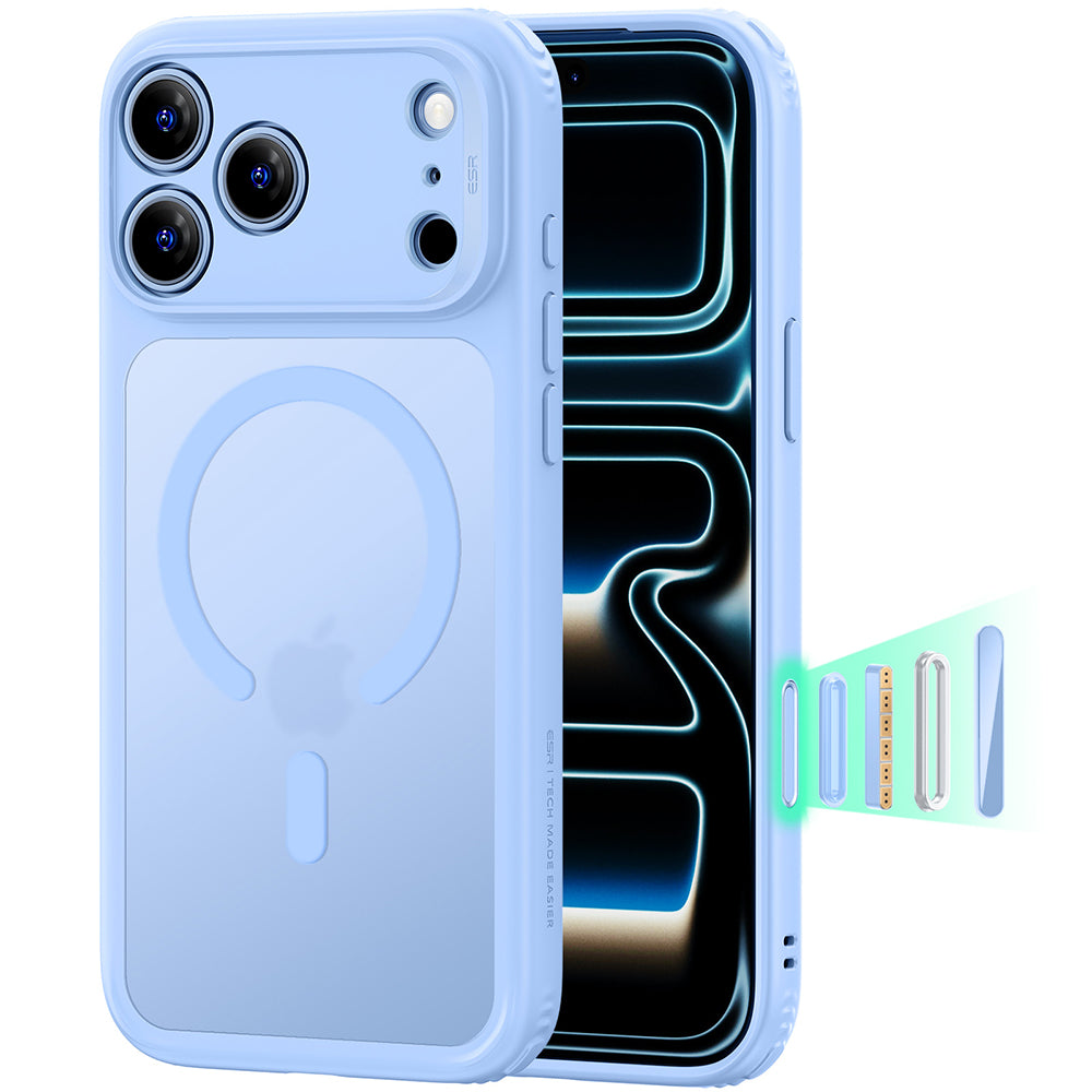 MagSafe Case for Apple iPhone 18 Pro, ESR, Classic Hybrid, Satin Blue