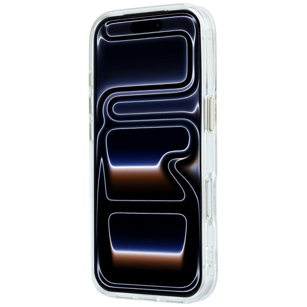 Θήκη MagSafe για Apple iPhone 18 Pro, Guess, Ring Stand Script Metal Logo, Διαφανής