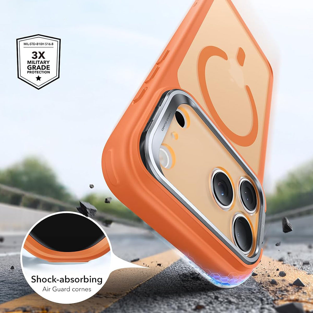 MagSafe Case for Apple iPhone 18 Pro Max / 17 Pro Max, ESR, Classic Hybrid Kickstand, Satin Orange