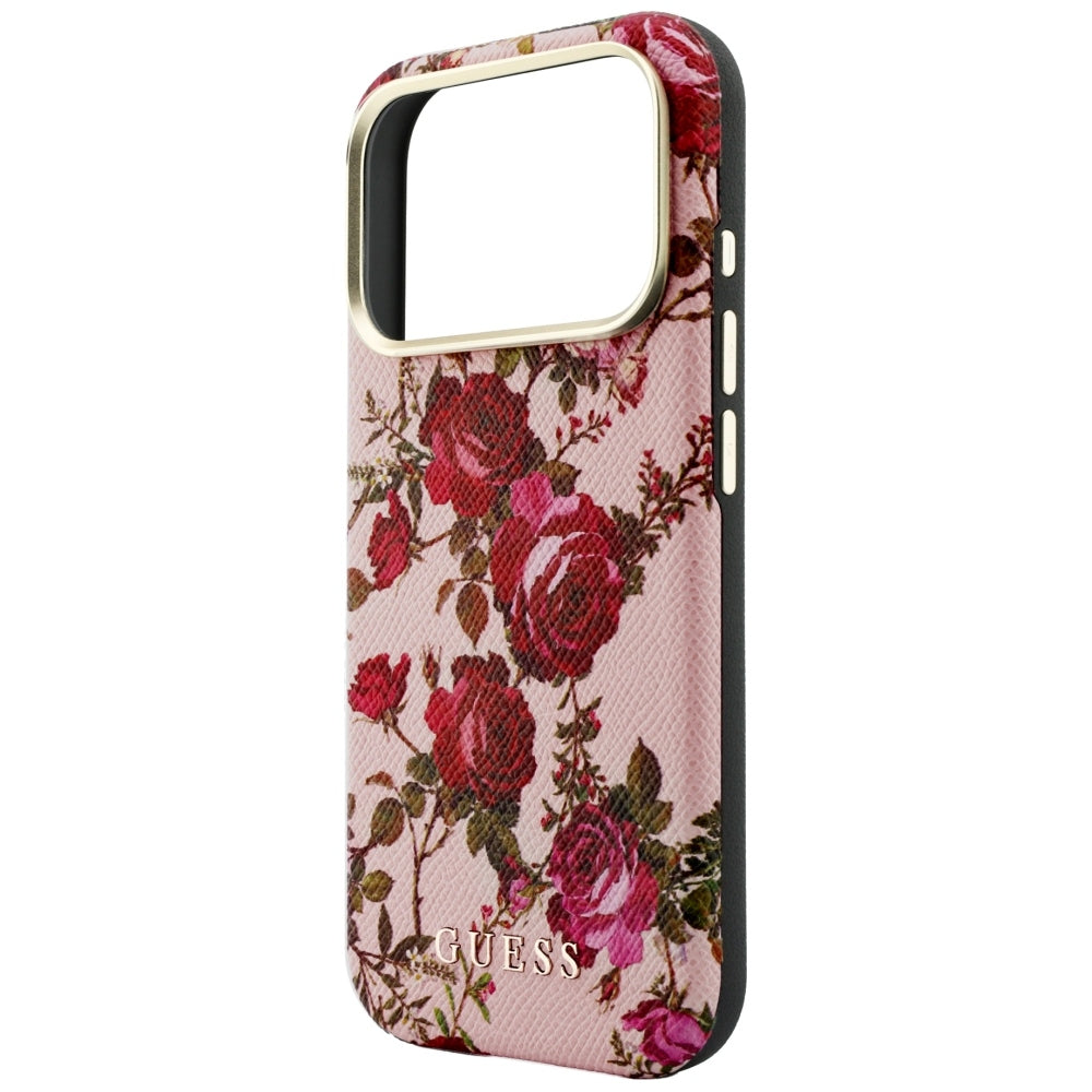 Θήκη MagSafe για Apple iPhone 18 Pro Max / 17 Pro Max, Guess, Blossom Roses Print, Ροζ