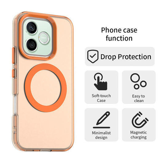 Θήκη MagSafe για Honor 600 Pro / 600, Techsuit, CandyCase, Πορτοκαλί