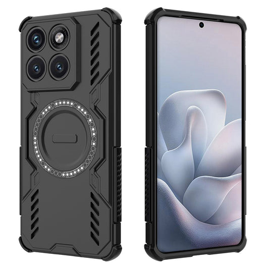 Θήκη MagSafe για Motorola Edge 70 Fusion, Techsuit, ArmorMag, Μαύρη