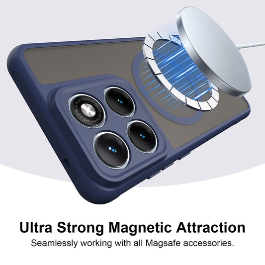 Θήκη MagSafe για Motorola Edge 70 Fusion, Techsuit, HaloFrost II, Μπλε Ναυτικό