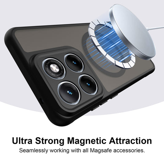 Θήκη MagSafe για Motorola Edge 70 Fusion, Techsuit, HaloFrost II, Μαύρη