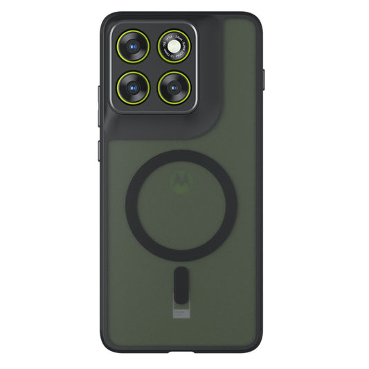 Θήκη MagSafe για Motorola Edge 70 Fusion, Techsuit, PureFrost, Μαύρο Σατινέ