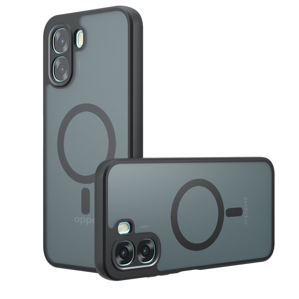 Θήκη MagSafe για Oppo A6k 4G / A6x 4G / A6x, Techsuit, PureFrost, Μαύρο Σατινέ