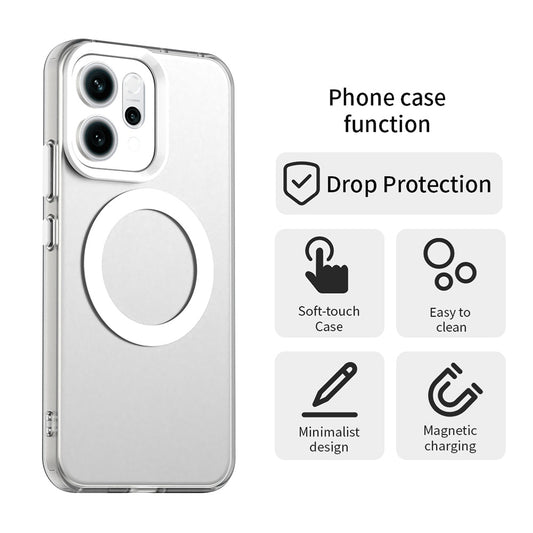 Θήκη MagSafe για Oppo Reno14, Techsuit, CandyCase, Λευκή