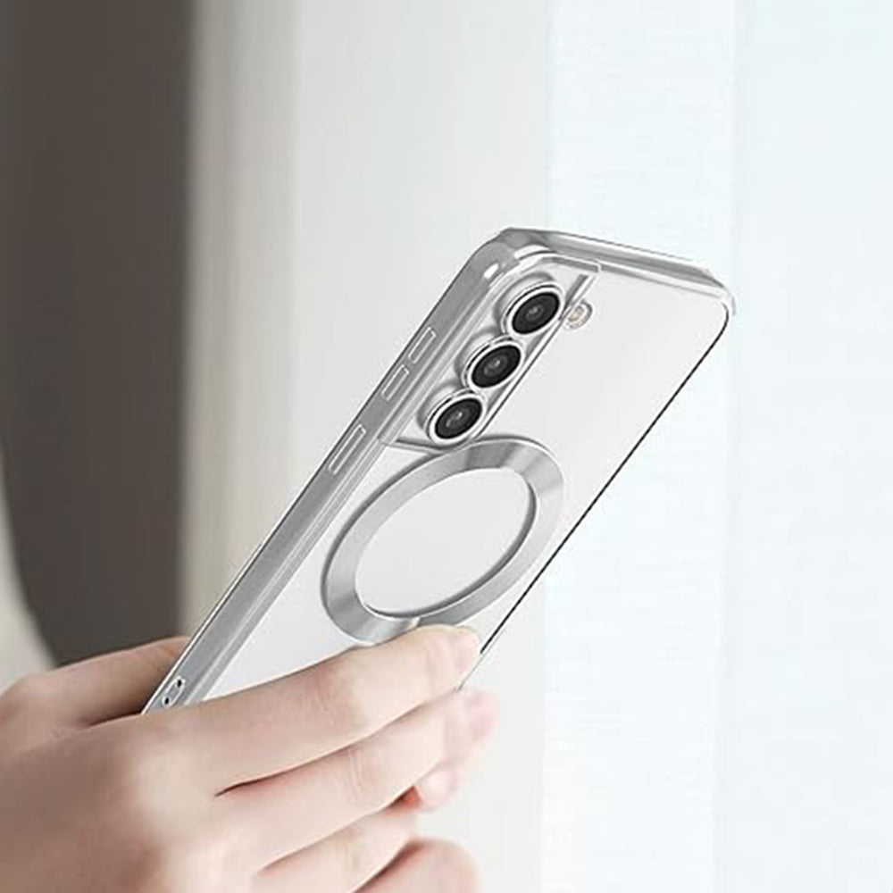 Θήκη MagSafe για Samsung Galaxy S21 5G G991, Techsuit, Luxury Crystal, Ανοιχτό Πράσινο