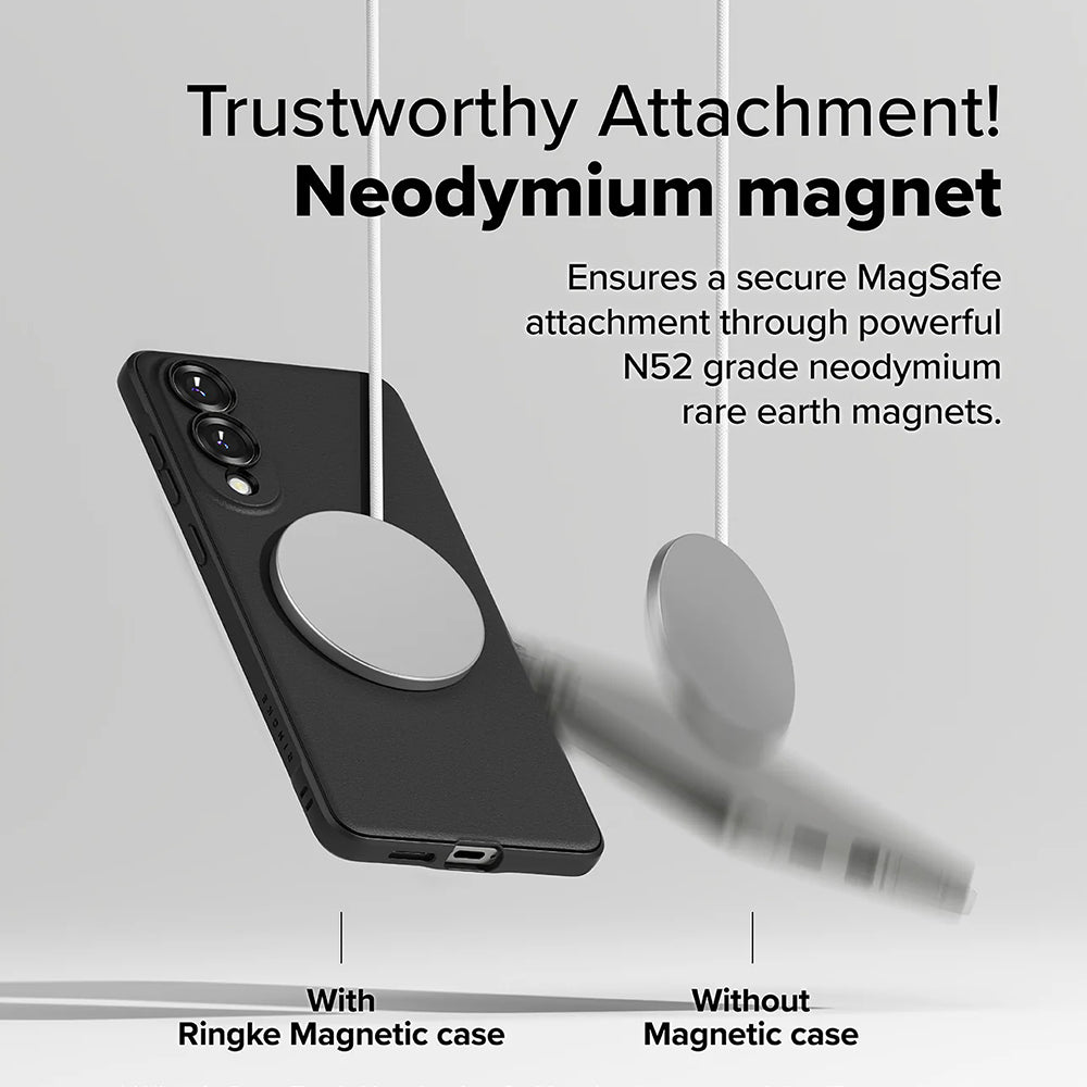 MagSafe Case for Samsung Galaxy S25 Edge S937, Ringke, Onyx, Black