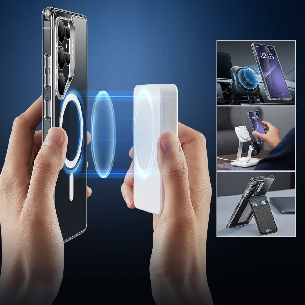 MagSafe Case for Samsung Galaxy S25 Ultra S938, ESR, Classic Hybrid, Transparent