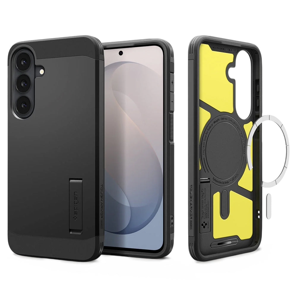 Θήκη MagSafe για Samsung Galaxy S26 FE S741, Spigen, Tough Armor, Μαύρη ACS11634