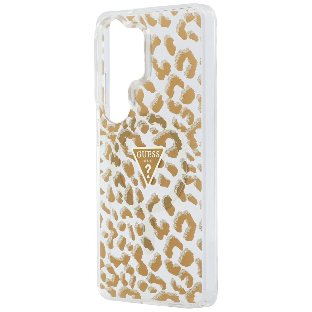 Θήκη MagSafe για Samsung Galaxy S26 Ultra S948, Guess, IML Leopard Pattern, Καφέ