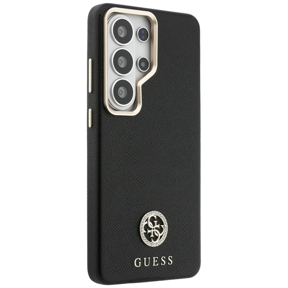 Θήκη MagSafe για Samsung Galaxy S26 Ultra S948, Guess, Rhinestone Round Logo, Μαύρη