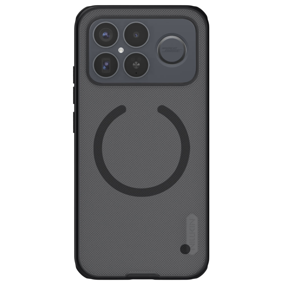 Θήκη MagSafe για Xiaomi Poco F8 Ultra, Nillkin, Super Shield Pro, Μαύρη Διαφανής Σατινέ
