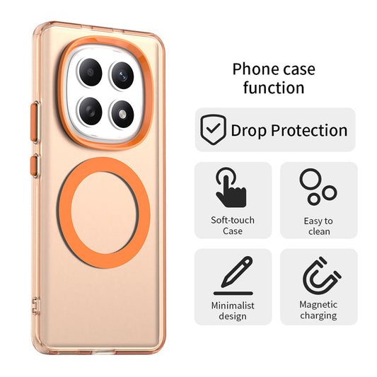 Θήκη MagSafe για Xiaomi Poco M8 / Redmi Note 15 5G / Note 15 4G, Techsuit, CandyCase, Πορτοκαλί