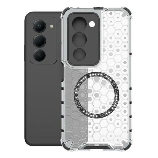 Θήκη MagSafe για Xiaomi Redmi 15 5G / 15 4G, Techsuit, HoneyComb Shield, Λευκή