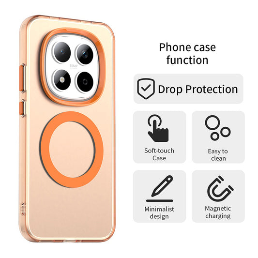 Θήκη MagSafe για Xiaomi Redmi Note 15 Pro 5G, Techsuit, CandyCase, Πορτοκαλί