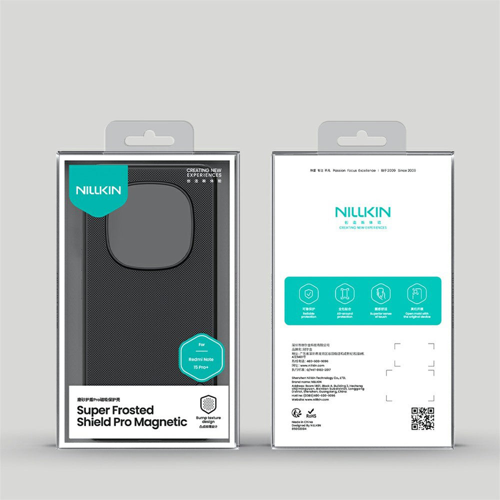 Θήκη MagSafe για Xiaomi Redmi Note 15 Pro+ 5G, Nillkin, Super Shield Pro, Μαύρο Σατινέ