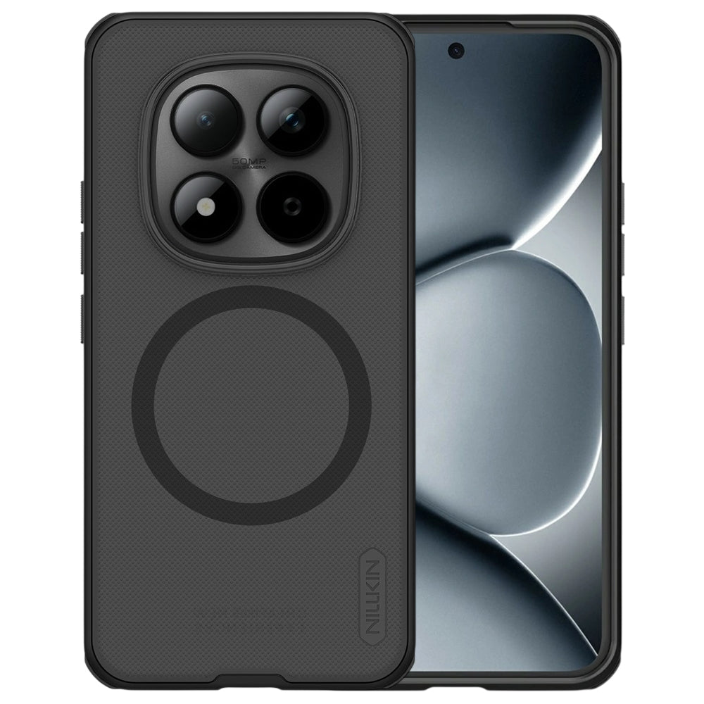 Θήκη MagSafe για Xiaomi Redmi Note 15 Pro+ 5G, Nillkin, Super Shield Pro, Μαύρη Διαφανής Σατινέ