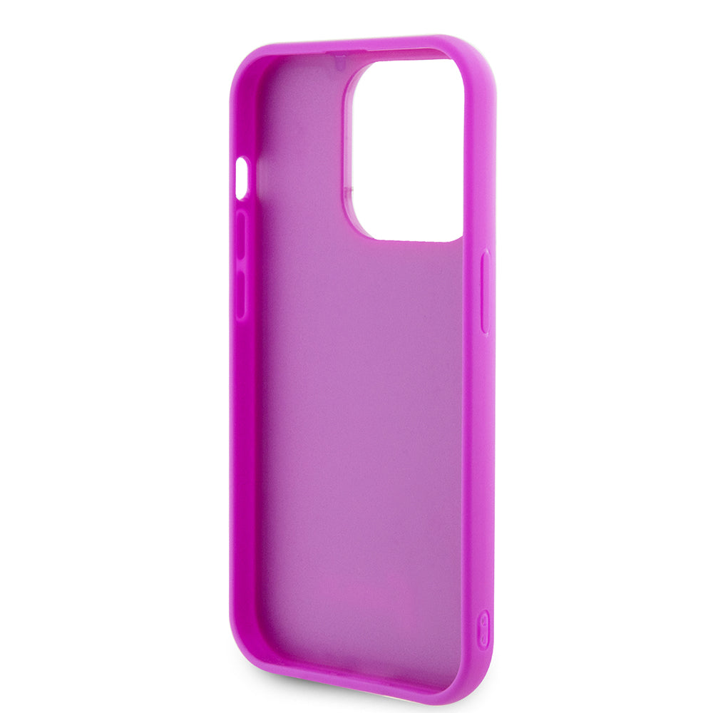 Θήκη για Apple iPhone 15 Pro, Guess, Disco Metal Script, Φούξια