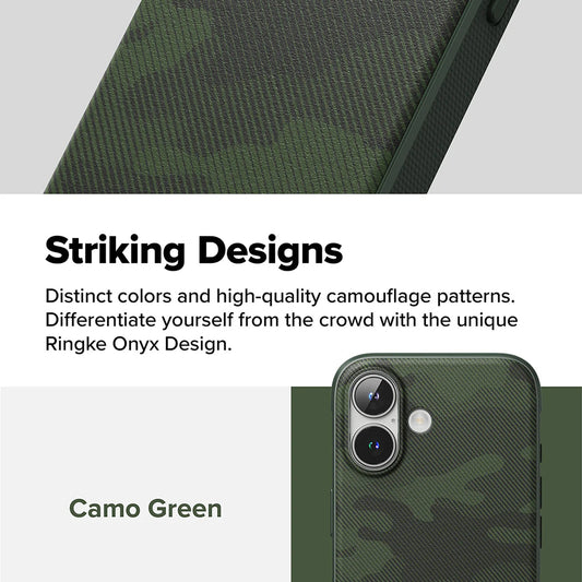 Θήκη για Apple iPhone 16 Plus, Ringke, Onyx Design, Πράσινο