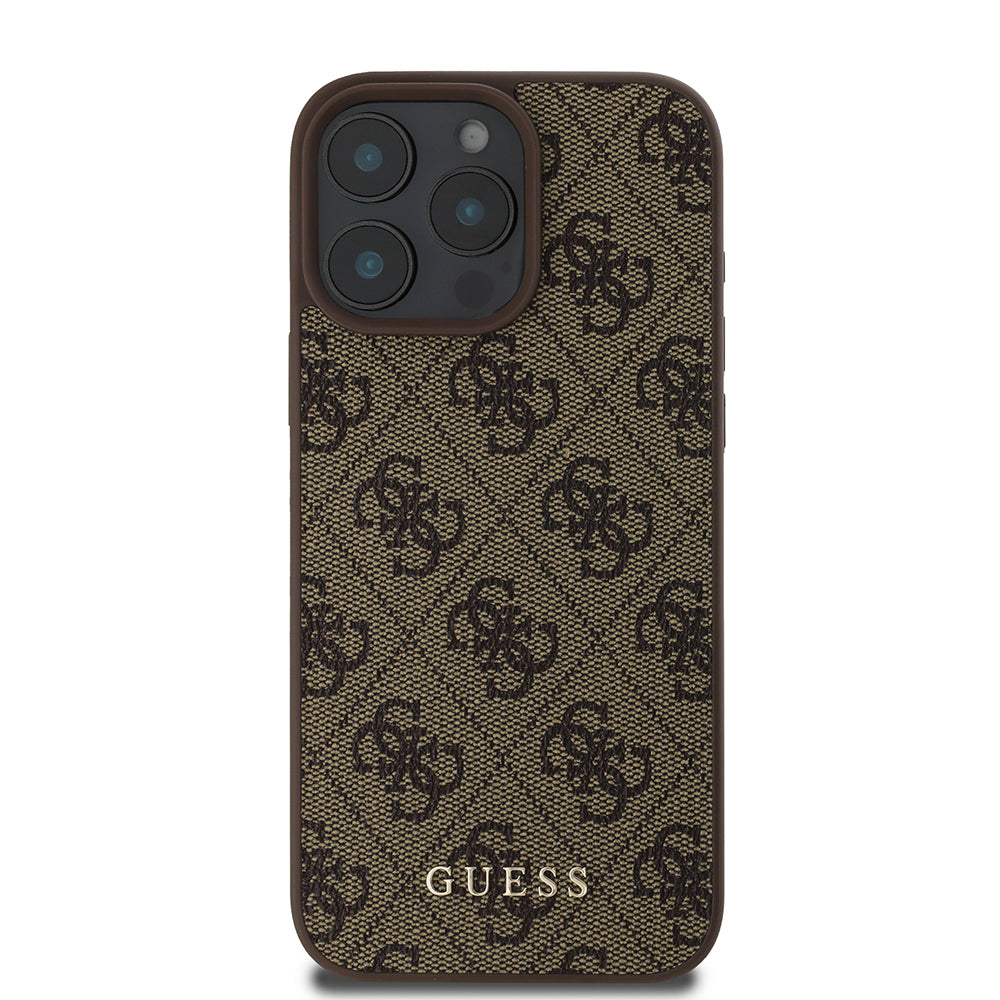 Case for Apple iPhone 16 Pro, Guess, 4G Classic, Black