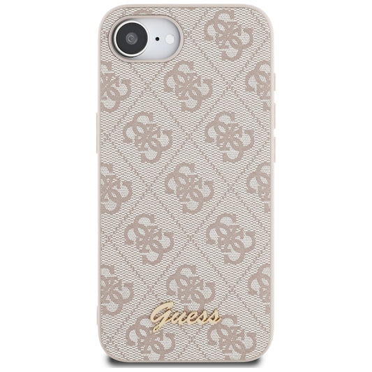 Case for Apple iPhone 17e / 16e, Guess, 4G Script Logo, Pink