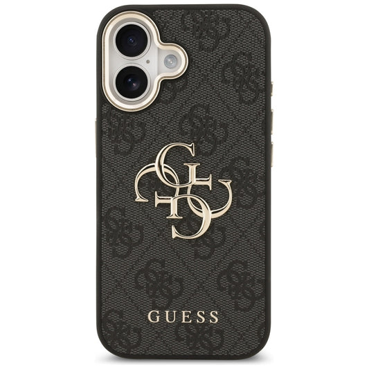 Case for Apple iPhone 17, Guess, Big 4G Logo Classic, Black Gold