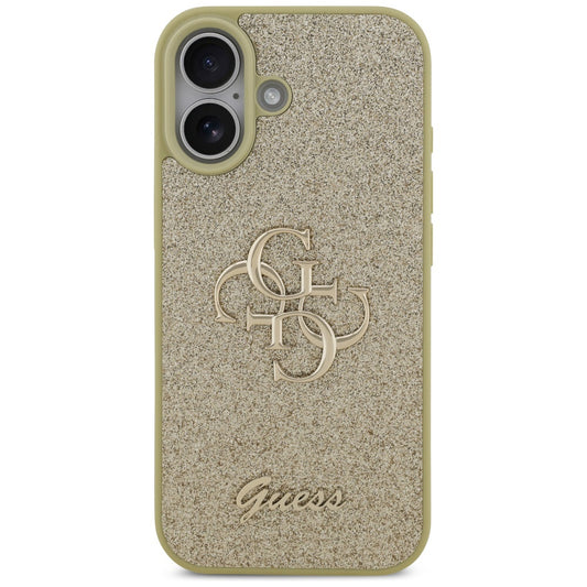 Θήκη για Apple iPhone 17, Guess, Fixed Glitter Big 4G, Χρυσή