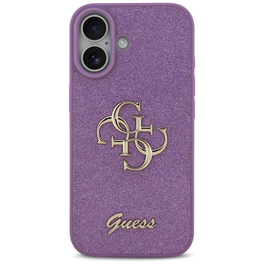 Θήκη για Apple iPhone 17, Guess, Fixed Glitter Big 4G, Μωβ