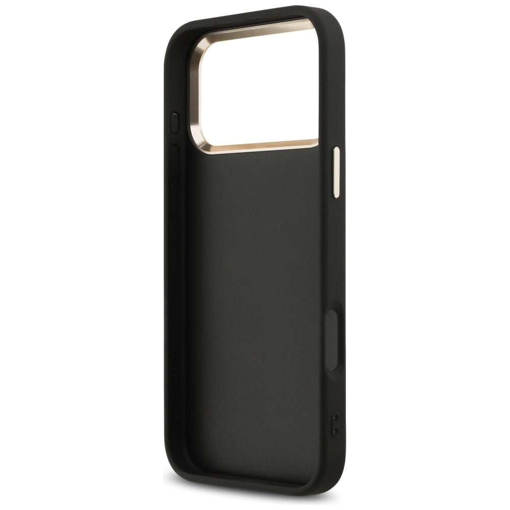 Case for Apple iPhone 17 Pro Max, Guess, Big 4G Logo Classic, Black Gold