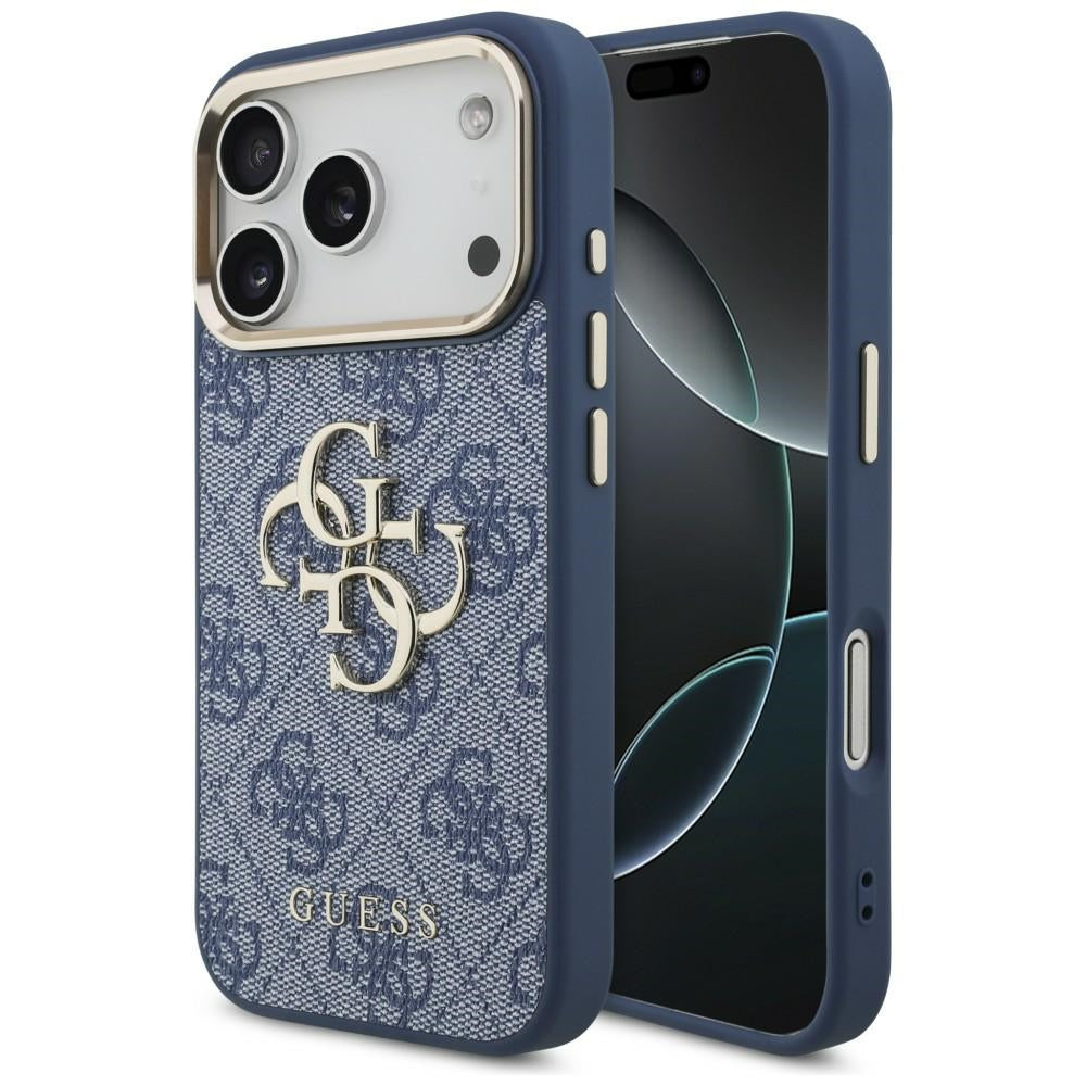 Θήκη για Apple iPhone 18 Pro / 17 Pro, Guess, 4G Big Classic Logo, Μπλε
