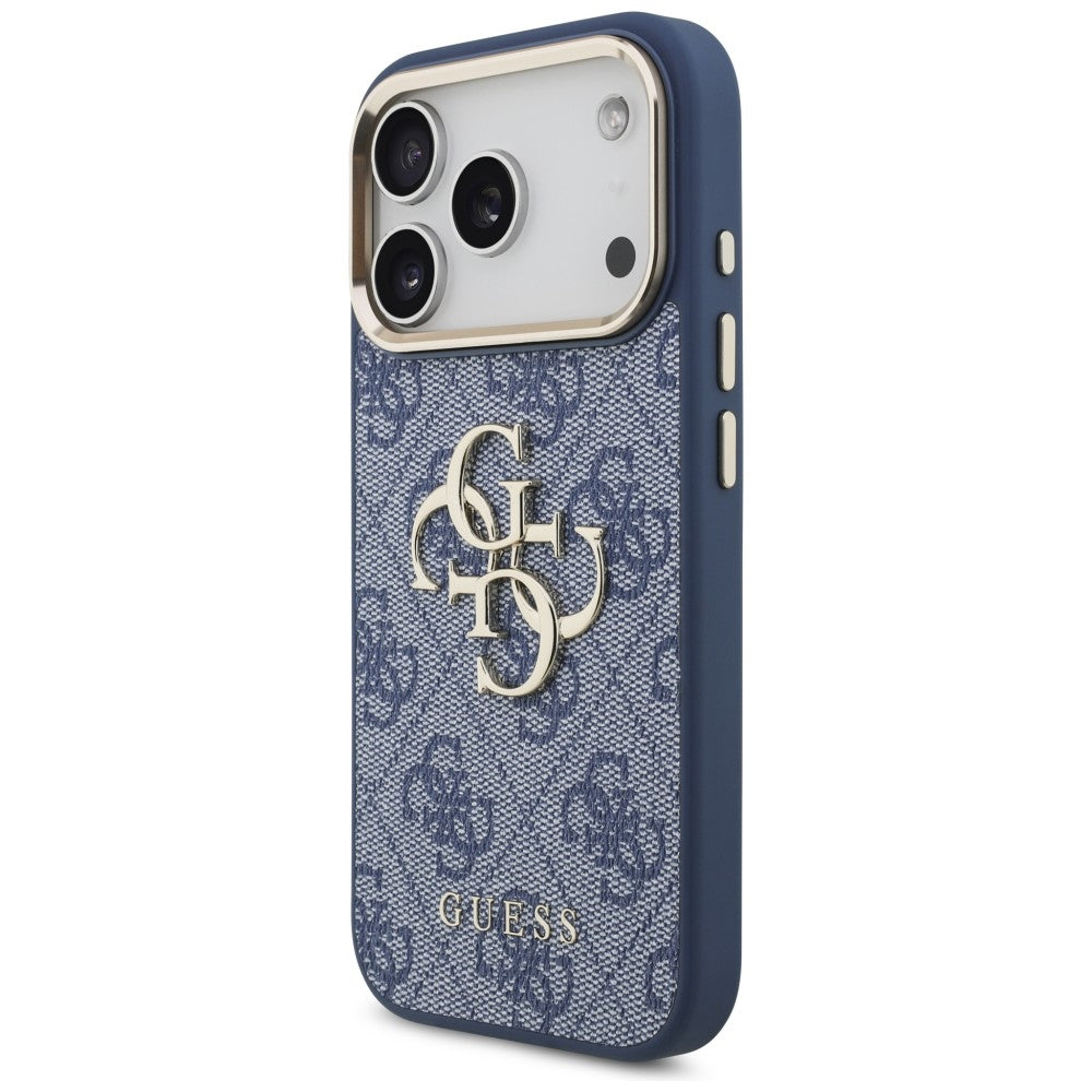 Θήκη για Apple iPhone 18 Pro / 17 Pro, Guess, 4G Big Classic Logo, Μπλε