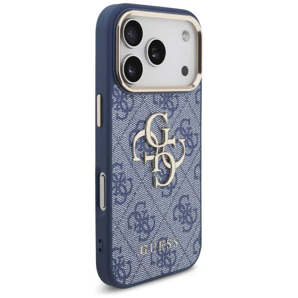 Θήκη για Apple iPhone 18 Pro / 17 Pro, Guess, 4G Big Classic Logo, Μπλε
